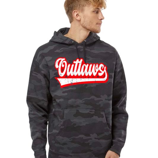 Black Camo Midweight Hoodie