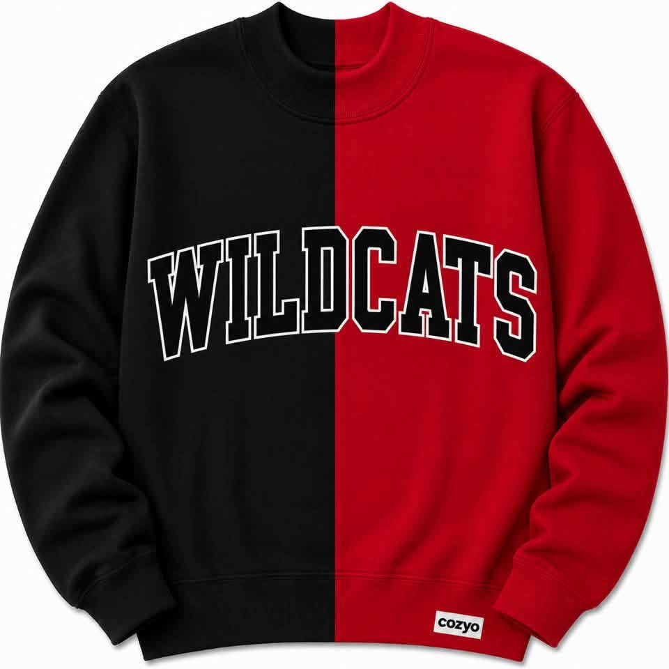 PRE ORDER SPLIT MOCK NECK WILDCATS