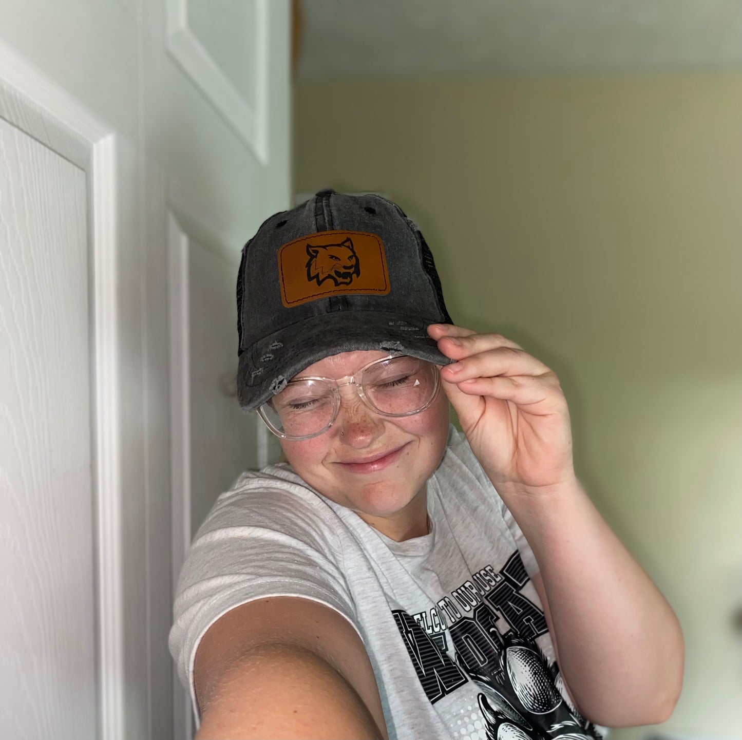 Wildcat ponytail hat