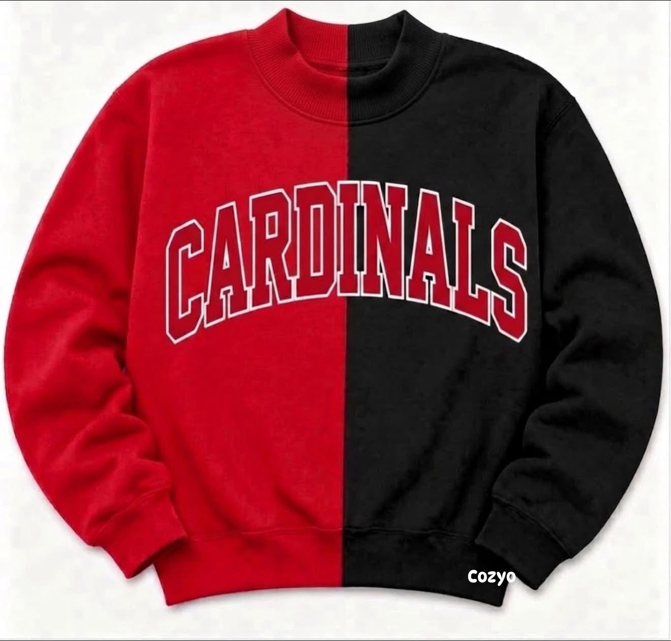 PRE ORDER SPLIT MOCK NECK Cardinals