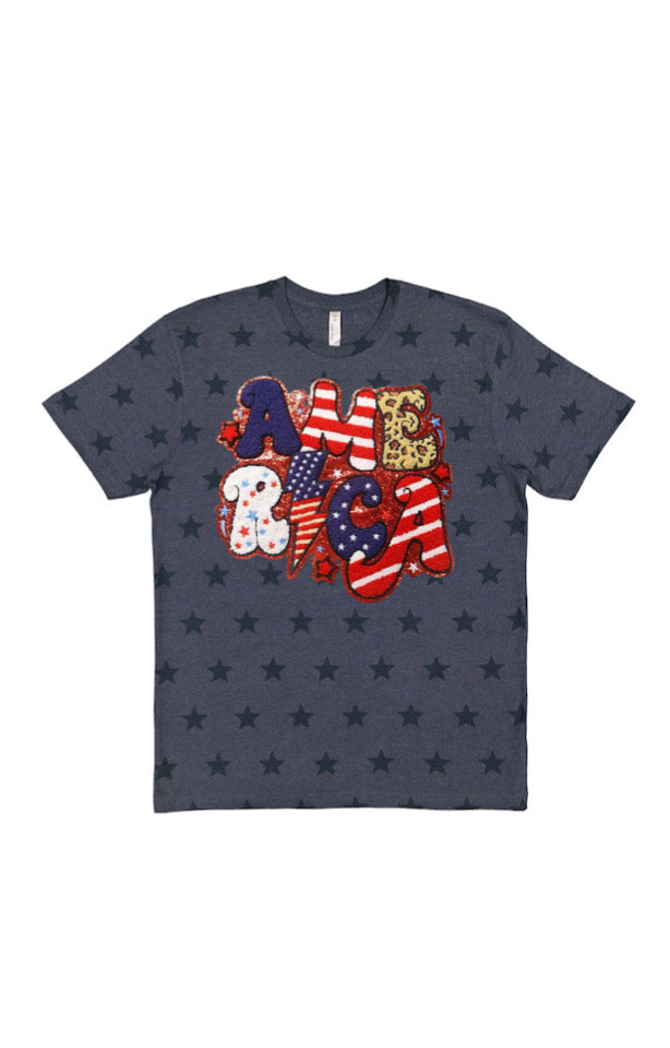 Patriotic Chenille patches