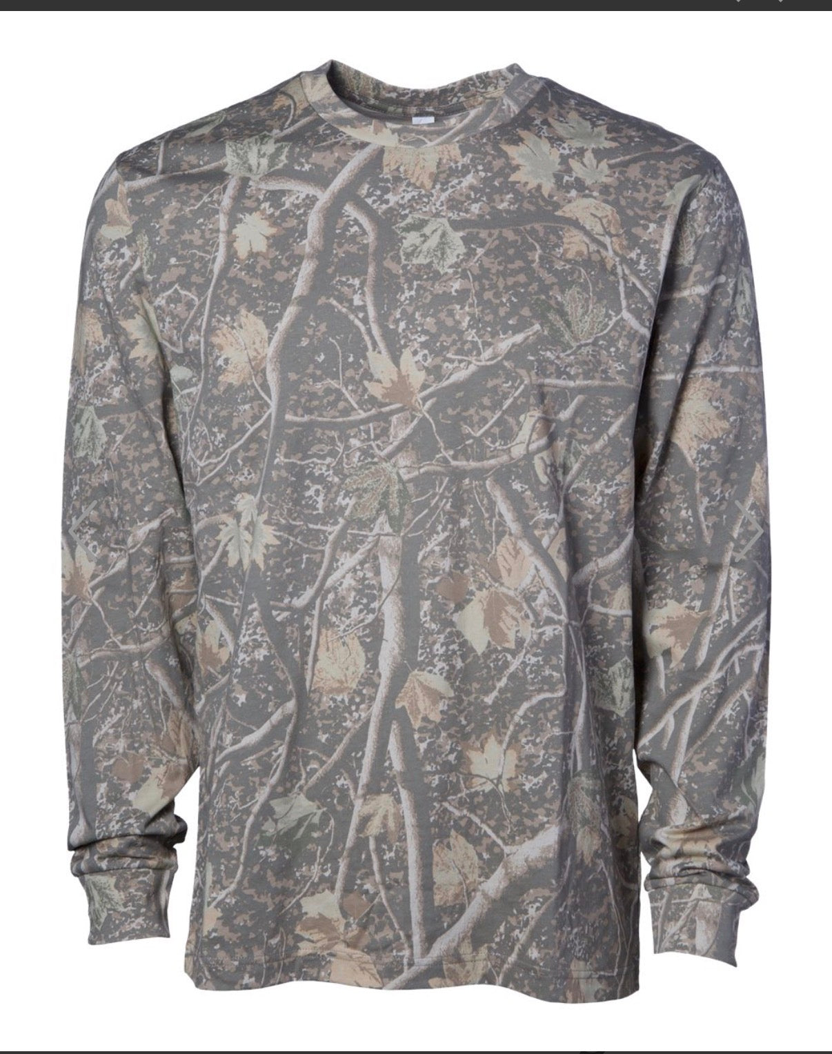 Camo crewnecks, hoodies, long sleeves + youth hoodies