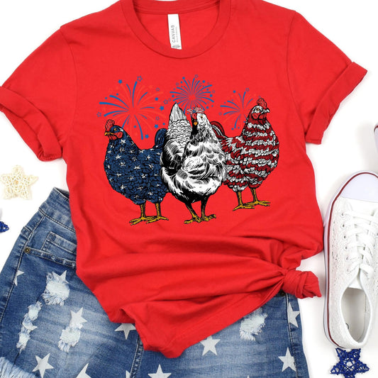 Patriotic chickens