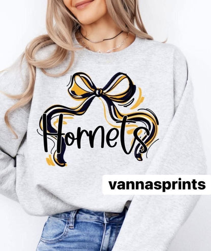 Hornets ribbon bow
