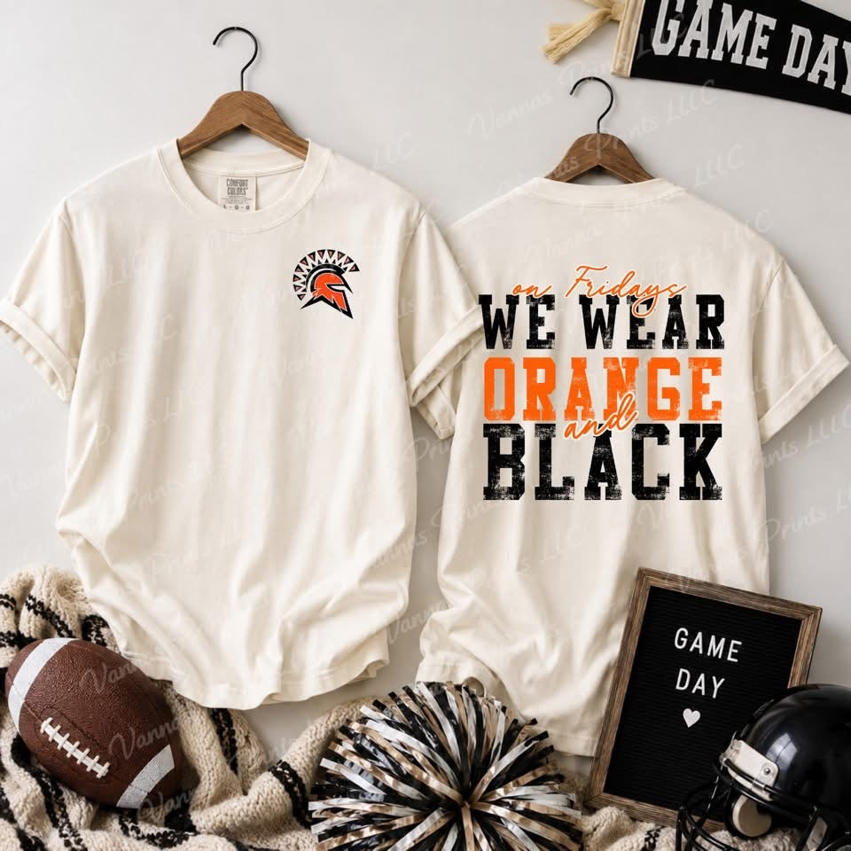 On Fridays we wear orange and black - Waynesville Spartans