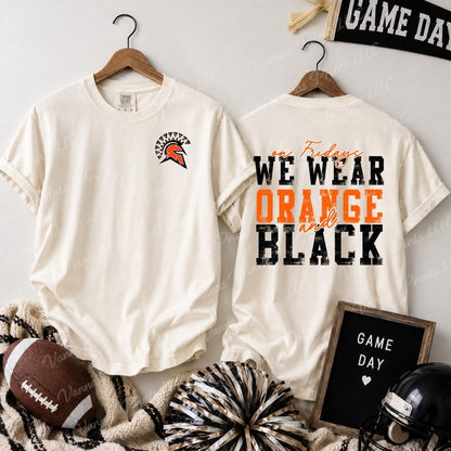 On Fridays we wear orange and black - Waynesville Spartans