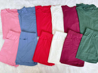 Pre-Order WOMEN’S CASUAL TEE + BIKER SHORTS SET