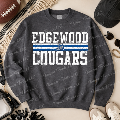 Distressed Edgewood cougars