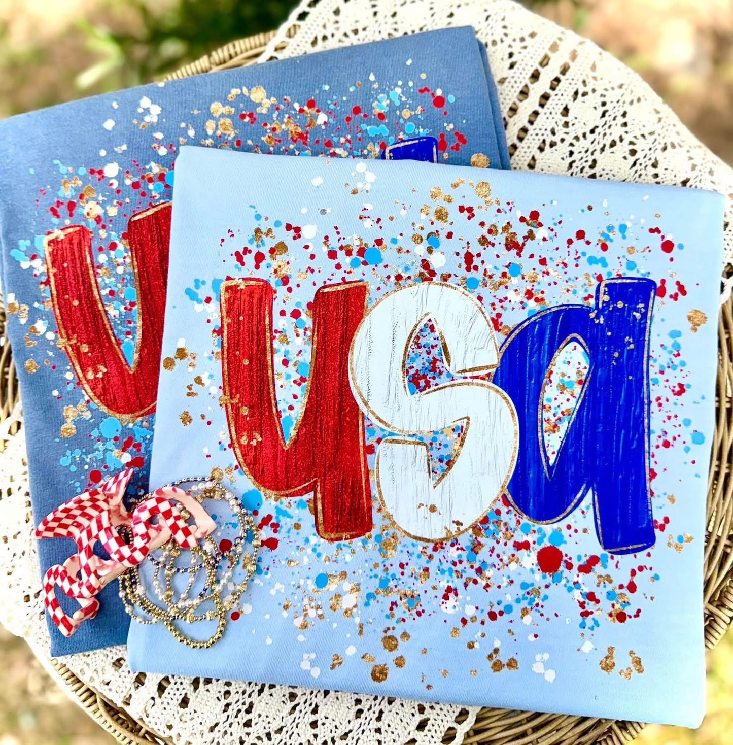 USA splatter paint