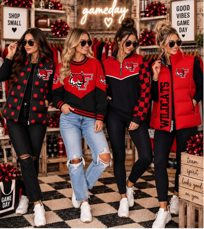 PRE ORDER- Mommy & Me Puffer Vest -Franklin Wildcats