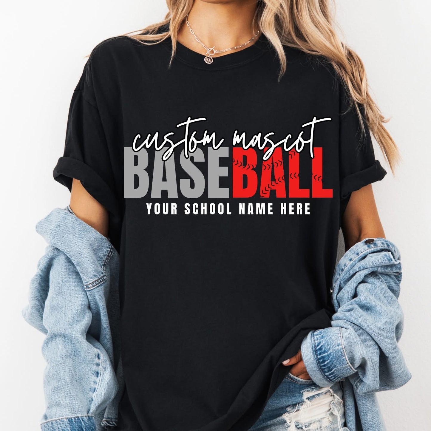 Custom Baseball custom mascot, school