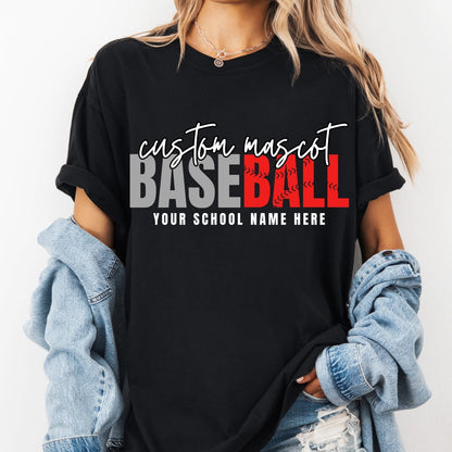 Custom Baseball custom mascot, school