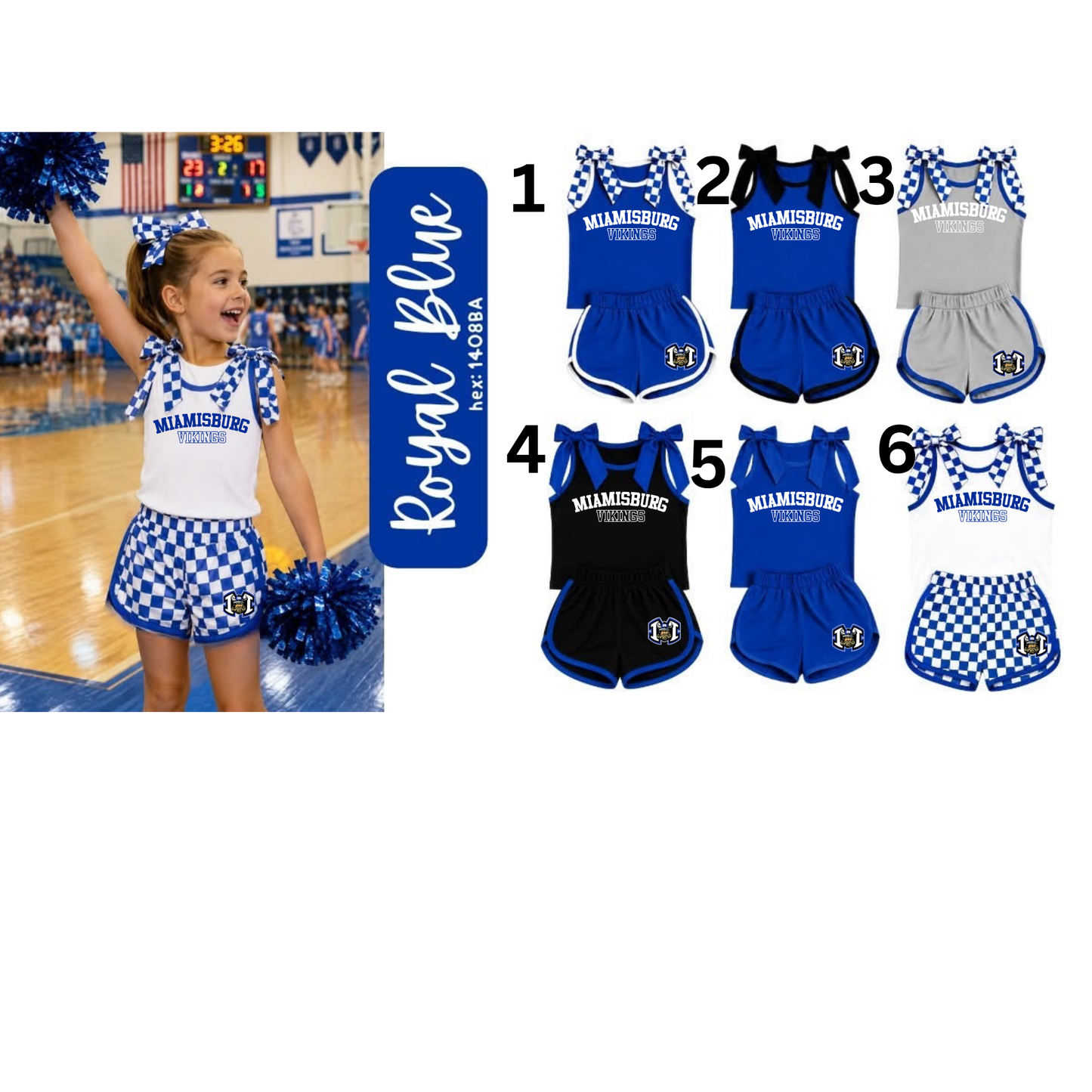 PRE ORDER Custom Bow Tank Set Miamisburg Vikings