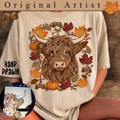 Cow with fall frame