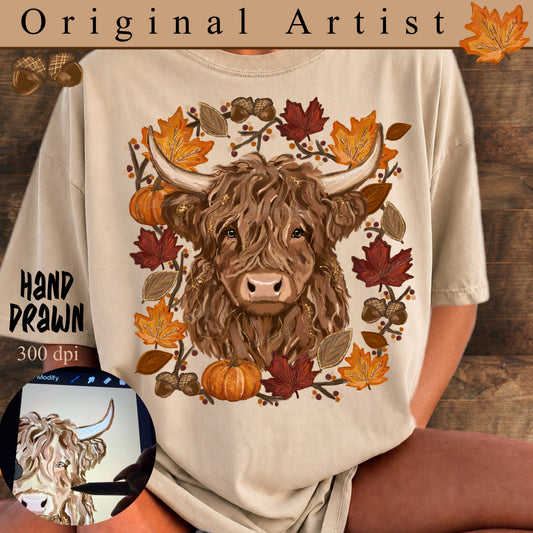 Cow with fall frame