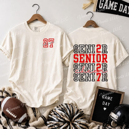 Senior cheer 2027 - red & black