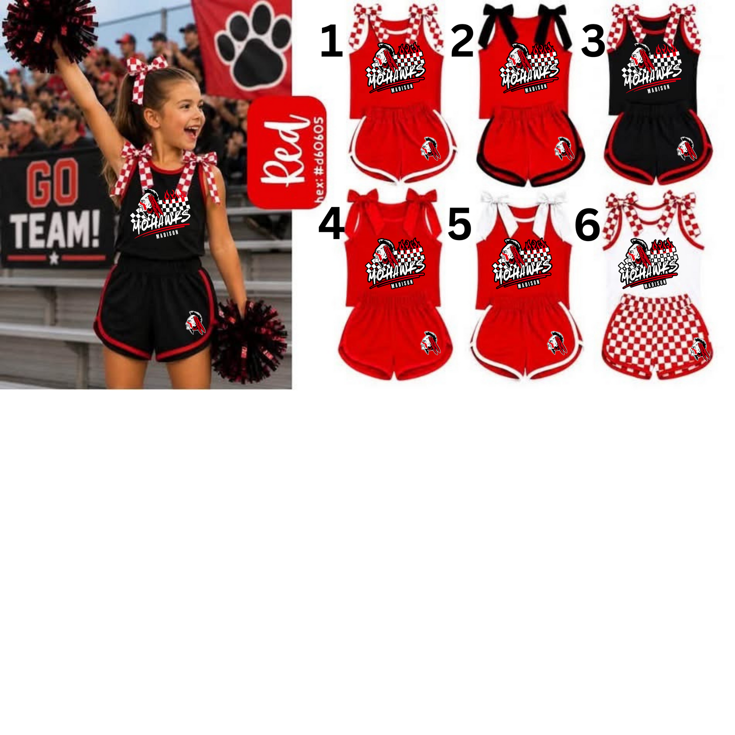 PRE ORDER Custom Bow Tank Set Mohawks