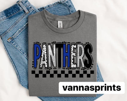 panthers doodle dots