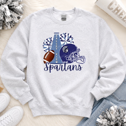 Football Cheer Spartans Valley View