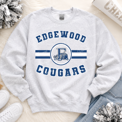 Edgewood Cougars circle mascot