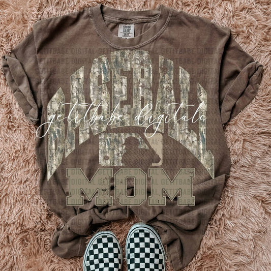 Camo Baseball Mom
