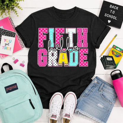 HELLO … back to school pencil pink pre-K -> 6th grade