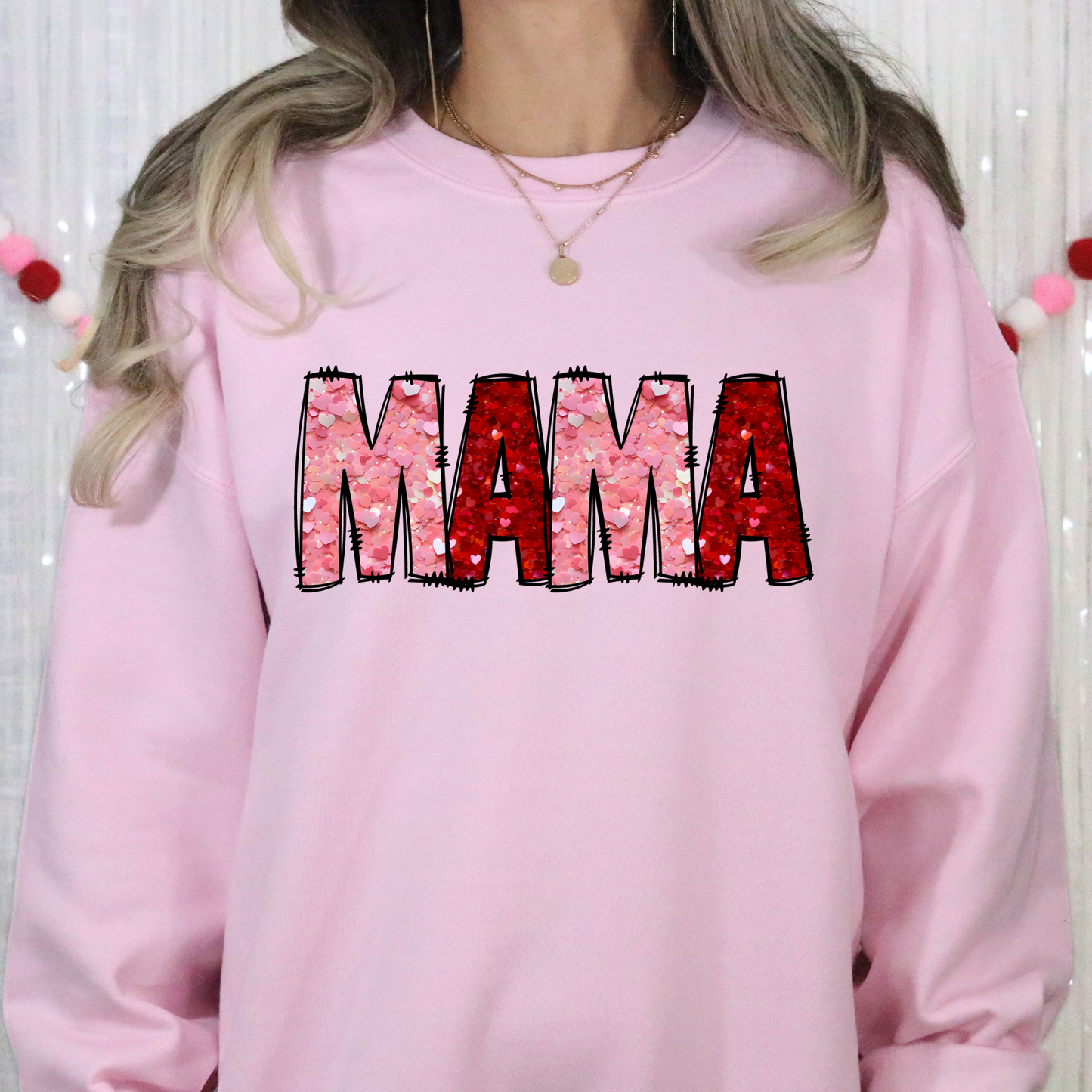 Faux sequin mama