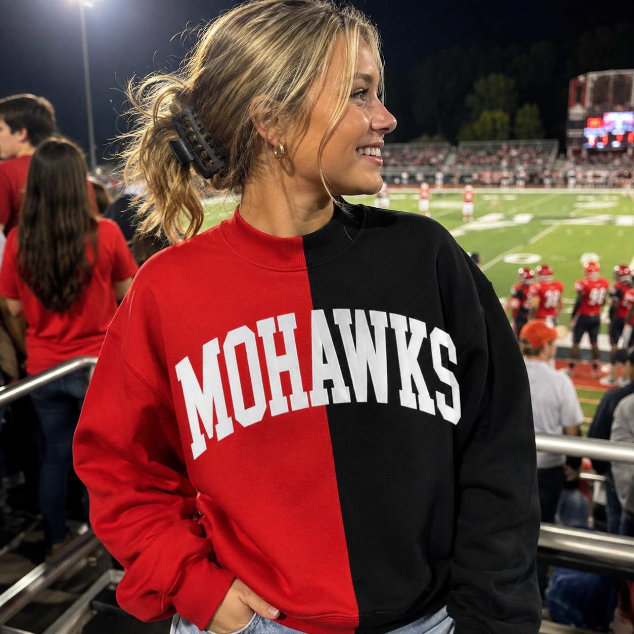 PRE ORDER SPLIT MOCK NECK MOHAWKS