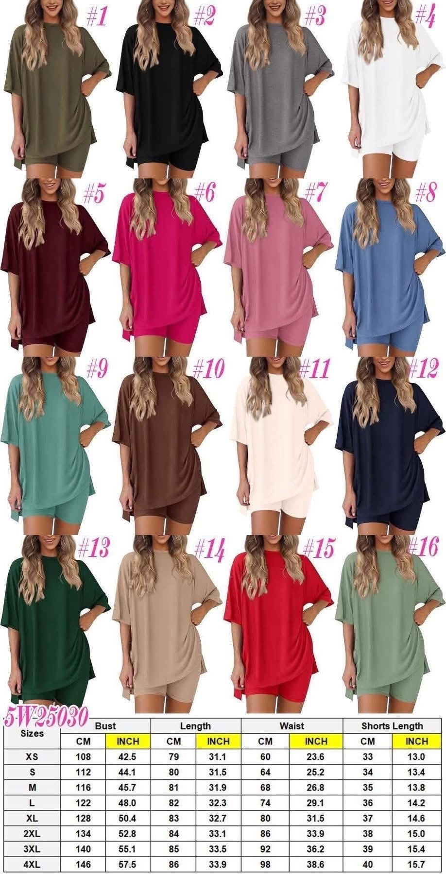 Pre-Order WOMEN’S CASUAL TEE + BIKER SHORTS SET