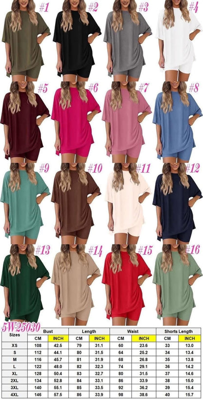 Pre-Order WOMEN’S CASUAL TEE + BIKER SHORTS SET