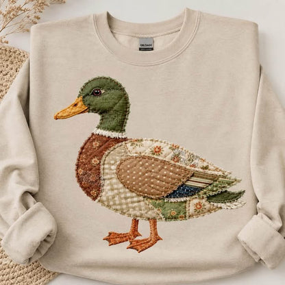 Faux patch work duck