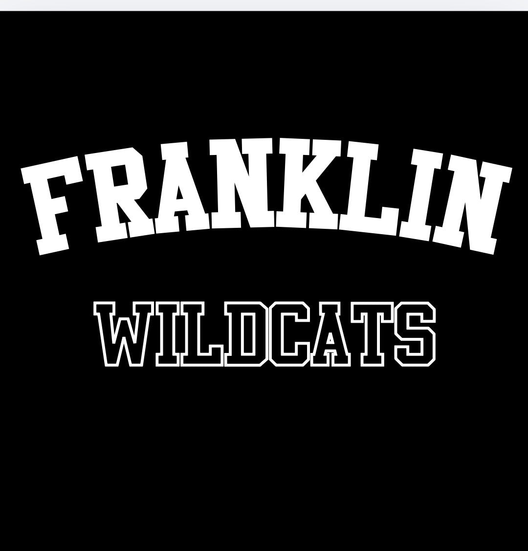 PRE ORDER Custom Bow Tank Set Franklin Wildcats