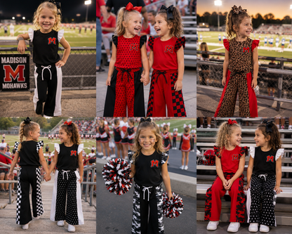 pre- order little spirit ruffle set - Madison Mohawks