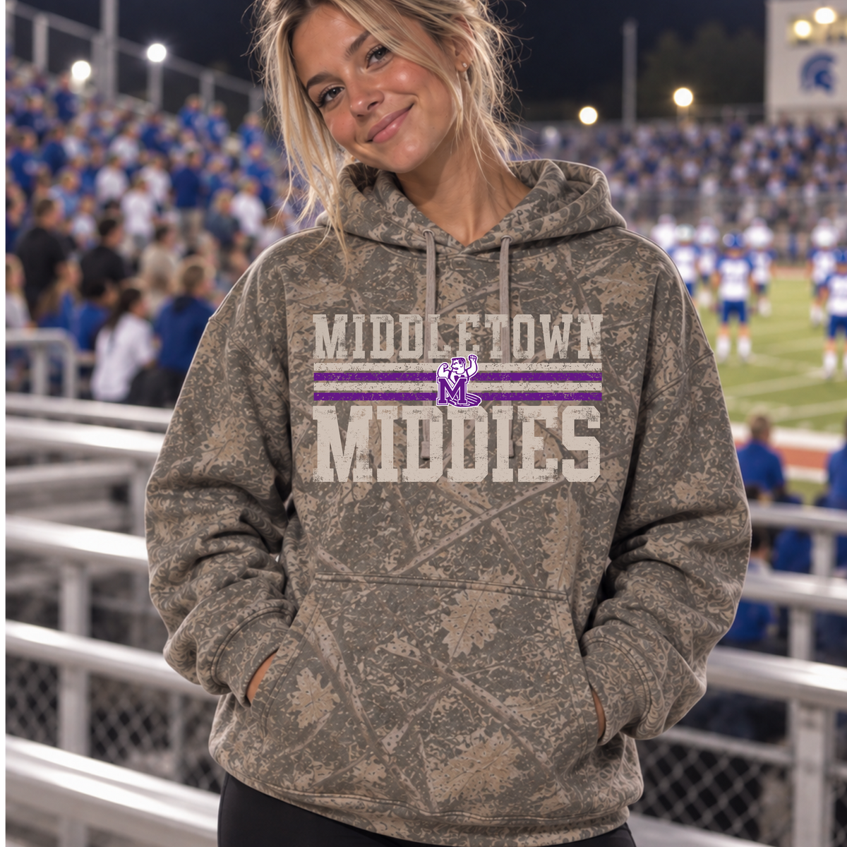 Middletown Middies - camo hoodie