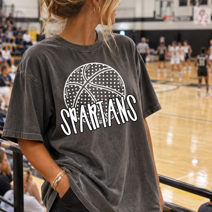 Spartans polka dot Basketball