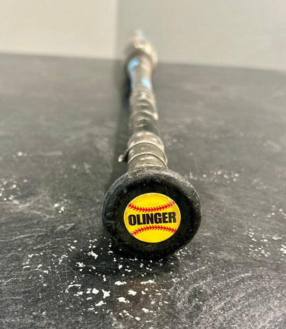 3D bat knob decals