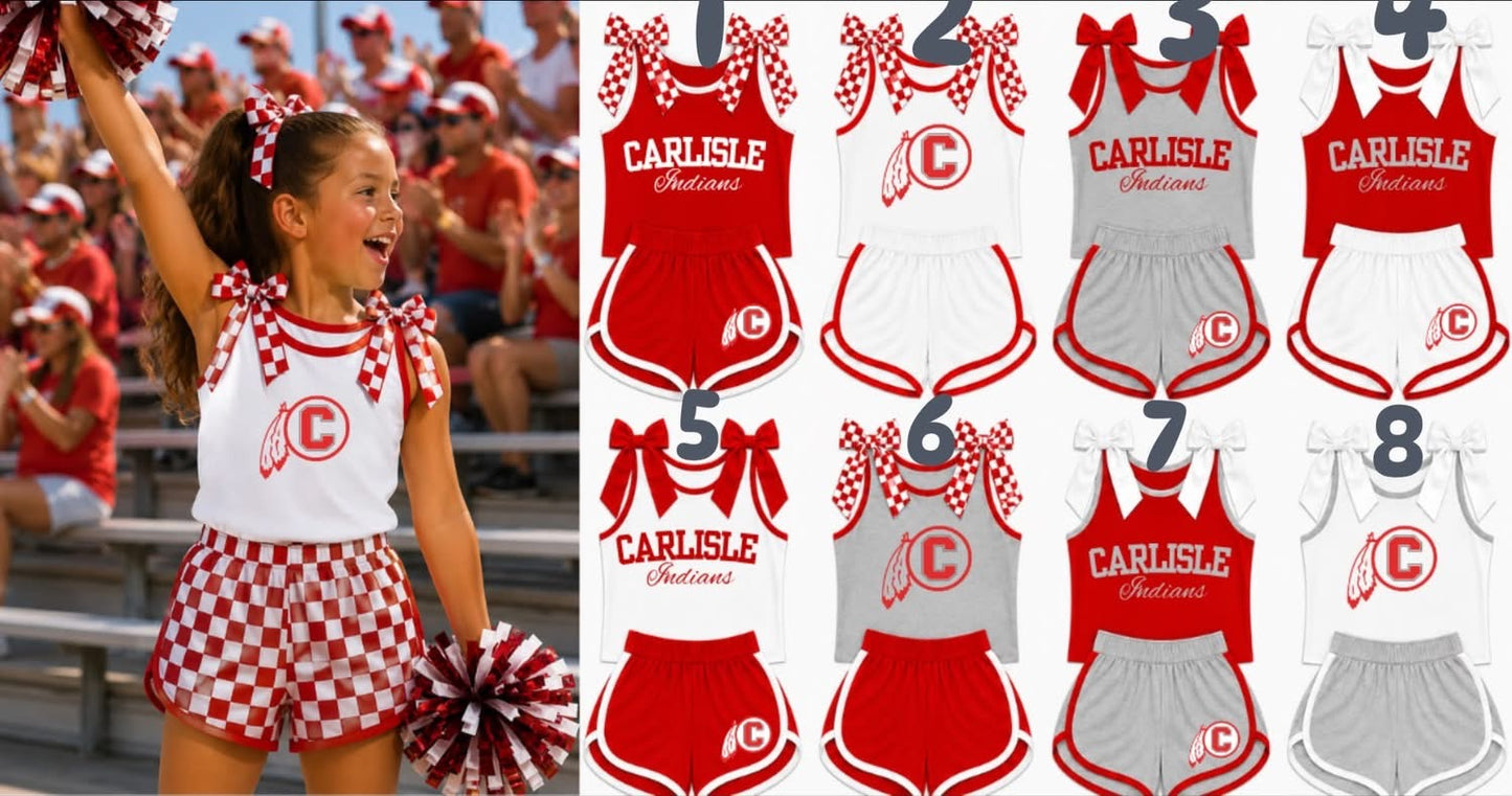 PRE ORDER Custom Bow Tank Set Carlisle Indians