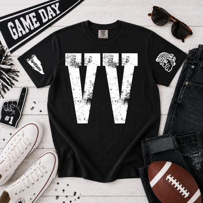 oversized VV - sleeve sparty & spartans flag