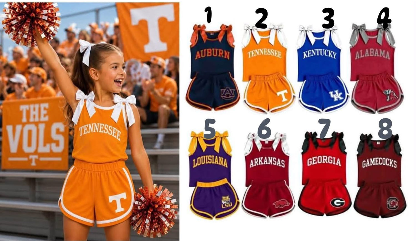 PRE ORDER Custom Bow Tank Set College Teams