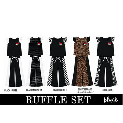 pre- order little spirit ruffle set - Franklin Wildcats