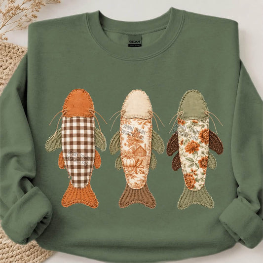 Faux patchwork fish