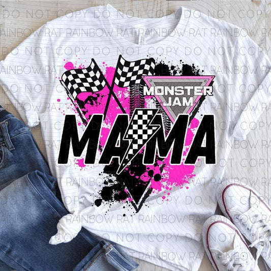 Mama pink splatter trucks