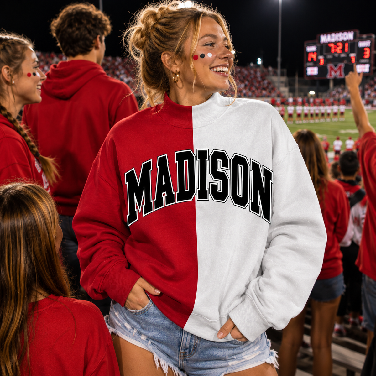 PRE ORDER SPLIT MOCK NECK Madison