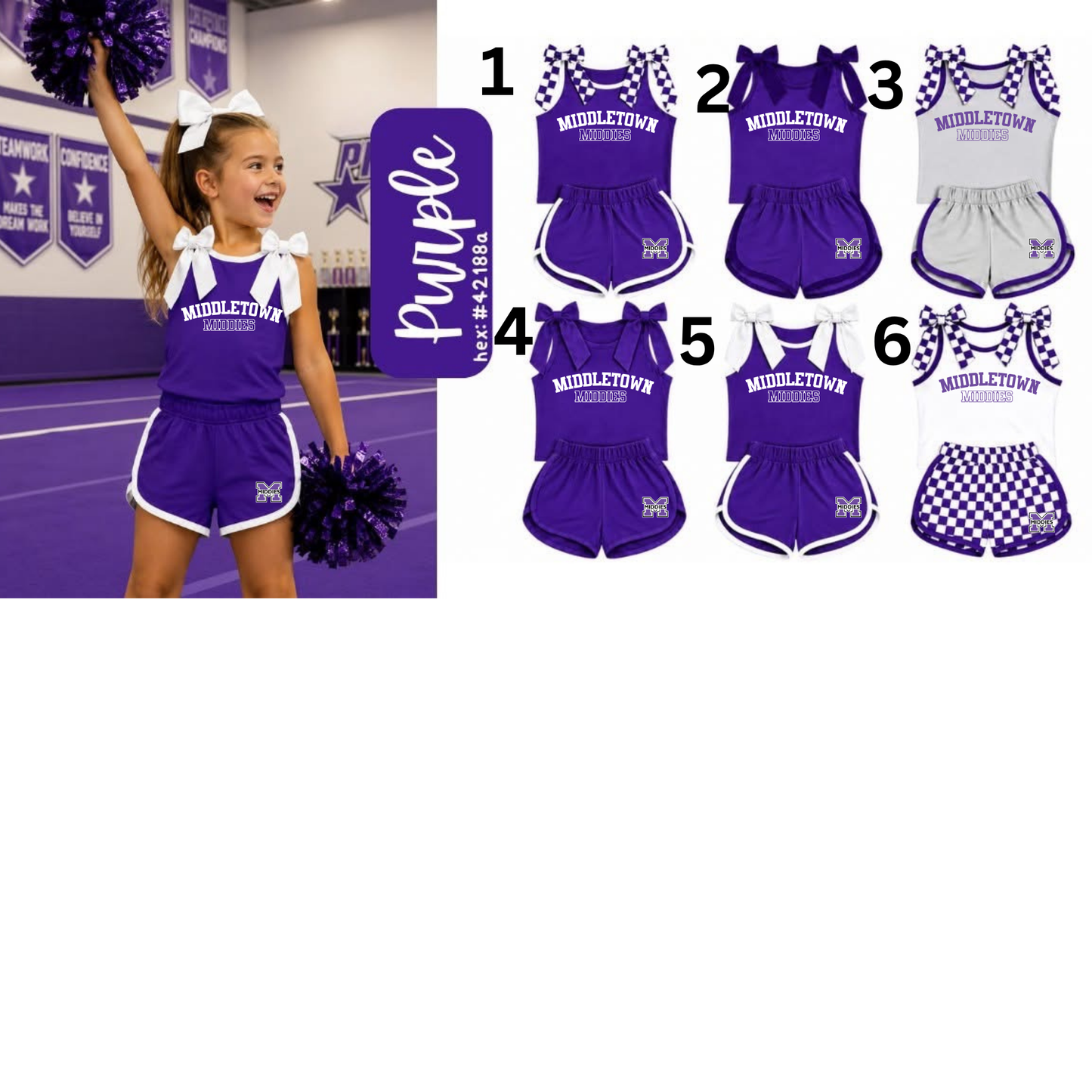 PRE ORDER Custom Bow Tank Set Middies