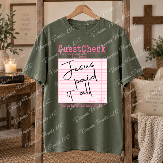 Jesus paid it all