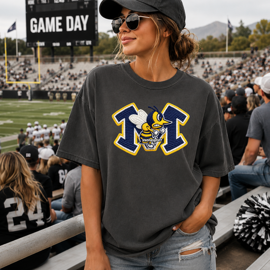 Monroe Hornets Faux Stitching