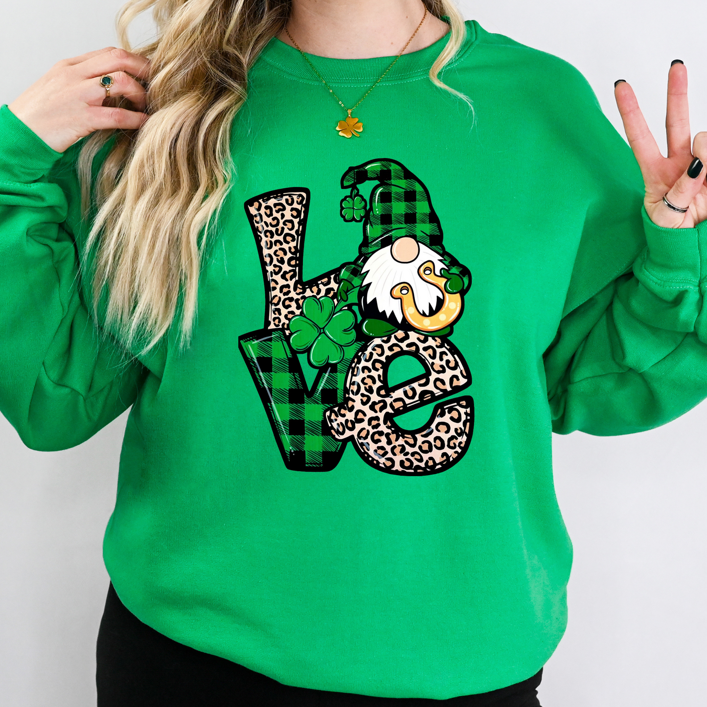 St Patrick's Love Stacked Gnome