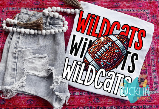 Wildcats stacked football