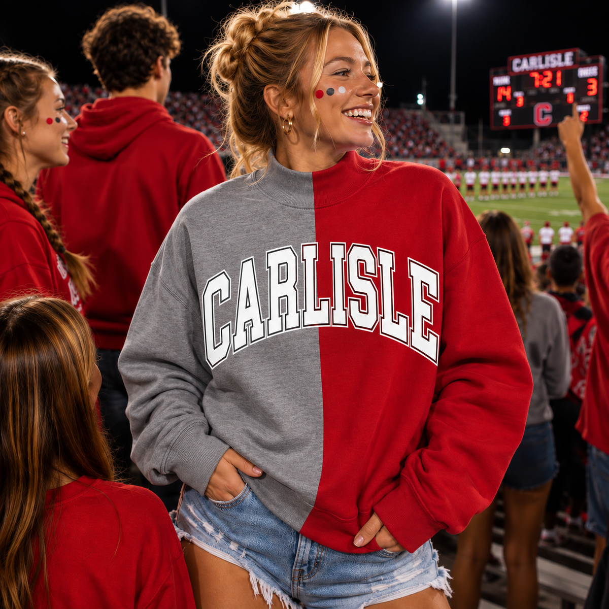 PRE ORDER SPLIT MOCK NECK - Carlisle