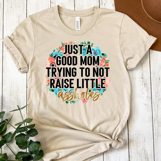 Just a good mom trying to not raise little assholes